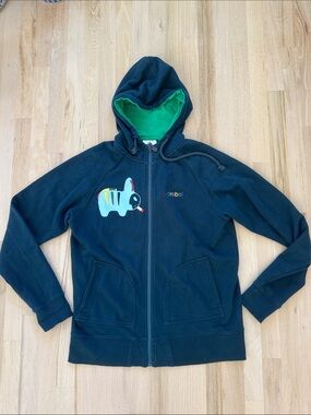 Kozik x kidrobot zip front hoodie sweatshirt, Large